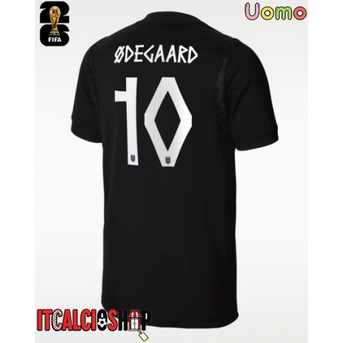 Norvegia Martin Odegaard #10 Seconda Maglia Mondiali 2026 Manica Corta